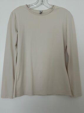 Area Crewneck Long Sleeve Top - Cream